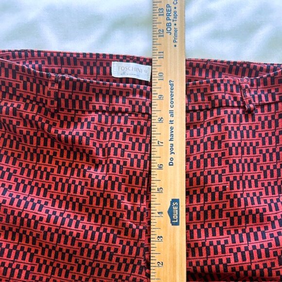 Foschini Ladies Pants sz 12 Red Black Ankle read - Picture 9 of 10